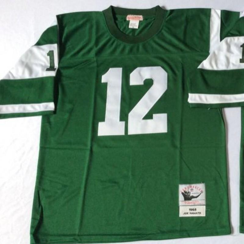 Mens Retro NFL New York Jets Jersey 12 Football Training Uniform Cotton Sportswear Gym Running Outdoor Activities