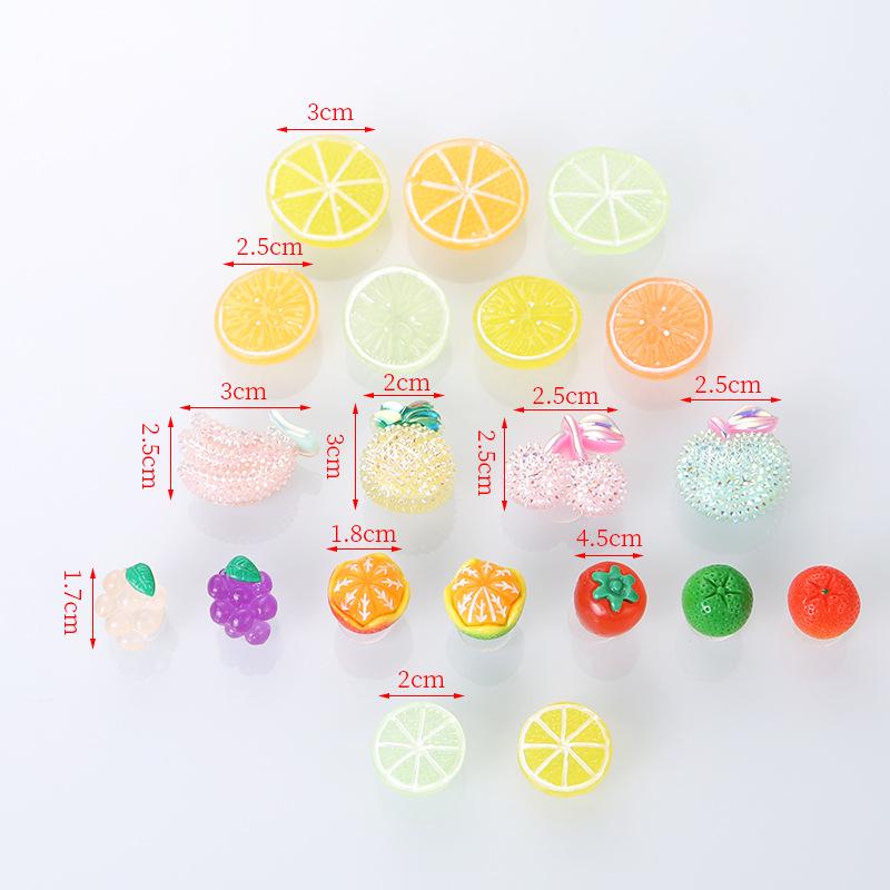 3D Fruit Croc Charms: Detachable DIY Shoe Accessories
