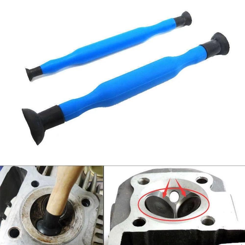 2pcs Rubber Material Grinding Sticks With Suction Cups Valve Lapping Sticks Motorcycle Repair