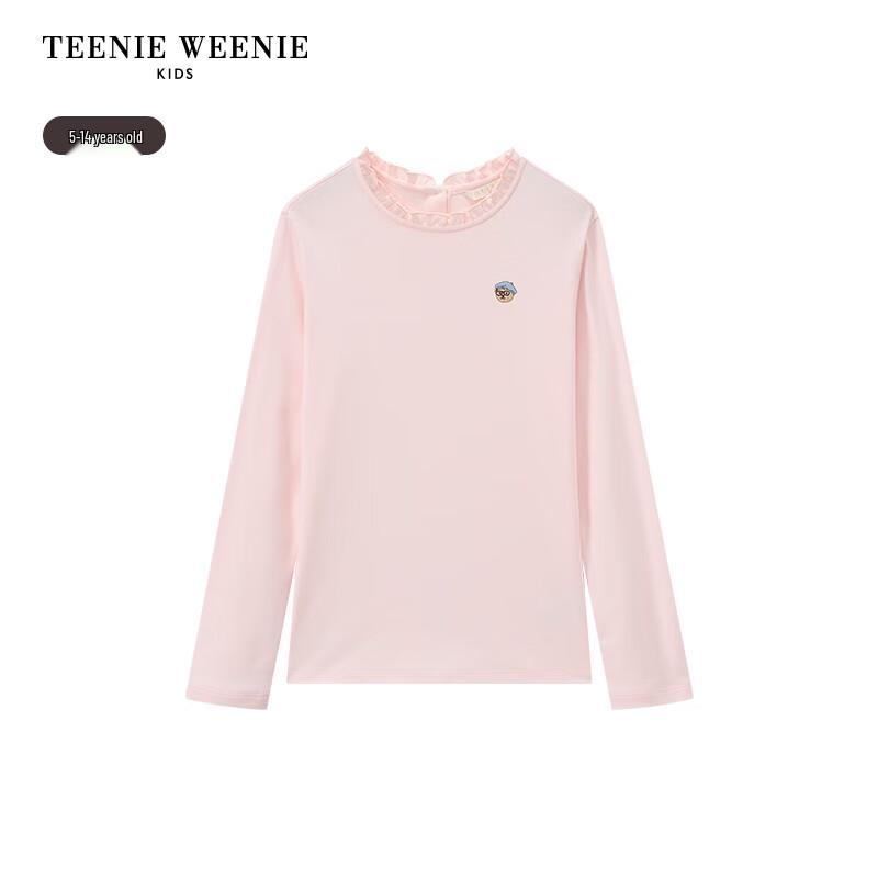 Teenie Weenie Kids' Girls' Ruffle Collar Cotton Long-Sleeve T-Shirt