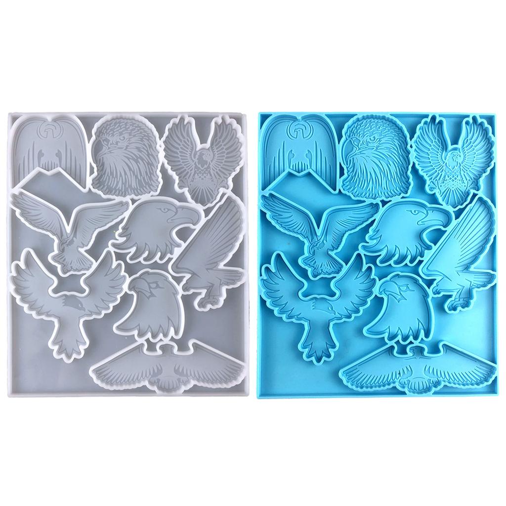 Eagle Shape Pendant Moulds DIY Keychain Molds Clay Moulds Jewelry Making Tools Silicone Material for Hand Making Pendant