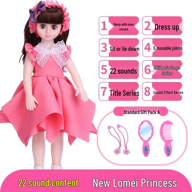 Conjunto de Boneca Inteligente Interativa com Roupas Trocáveis - Brinquedo de Princesa para Meninas, Presente de Aniversário Perfeito
