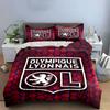 "Olympique Lyonnais Bedding Set" Bedding Duvet Cover Set Duvet Cover Pillowcases (1 * Duvet Cover 2 * Pillowcases, Without Duvet Insert)
