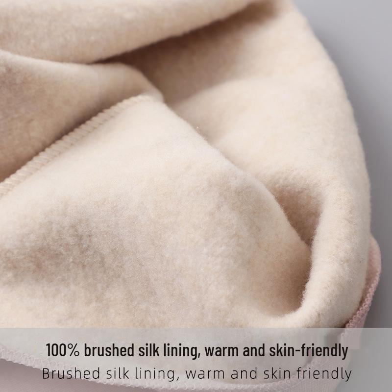 100% Maulbeerseide Gebürsteter Samt Schal: Weicher, warmer und hautfreundlicher Nackenschutz für Herbst und Winter.
