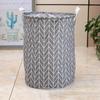 Folding Dirty Laundry Basket 1 PC Kids Toys Organizer Waterproof  Cotton Linen Large Capacity Clothes Storage Bag Laundry Basket