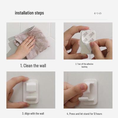 Non-Marking Adhesive Bathroom Rack and Hook