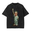 Vintage Washed Tshirt Tung Tung Tung Sahur Sybau Funny Meme Cotton T Shirts Popular Tee Shirt Couple Summer Awesome Design Tees