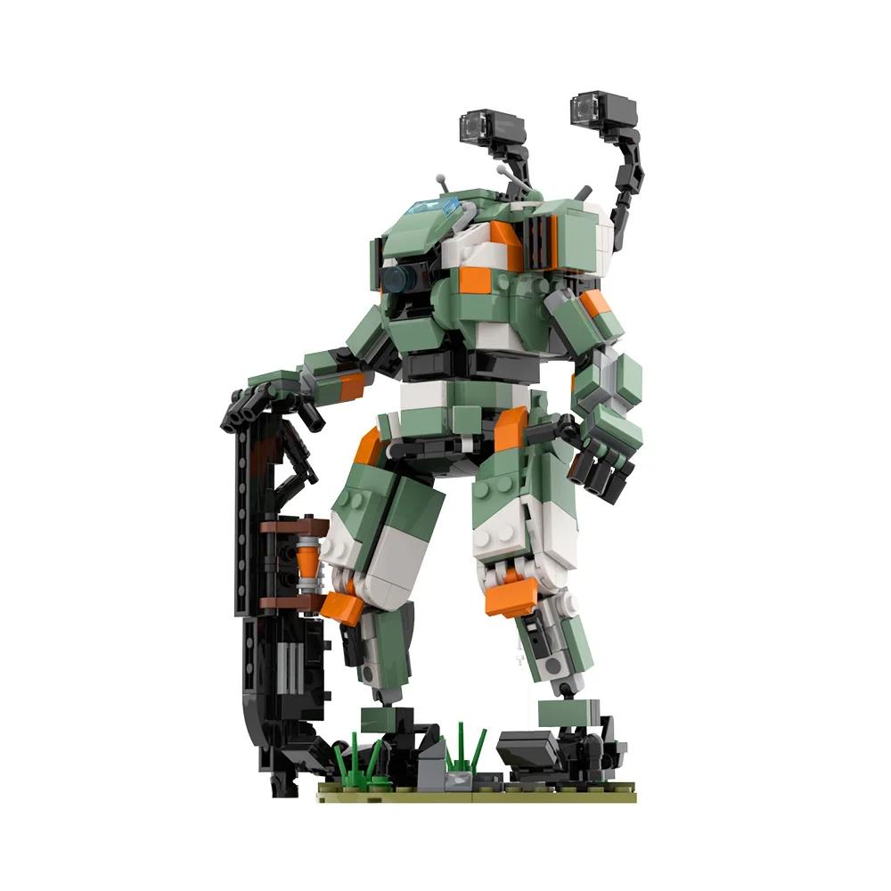MOC Popular Games Titanfall 2 BT7274 Titan Robot Building Blocks BT7274 Titan Battle Robot Bricks Model Assemble Toys Kids Gifts