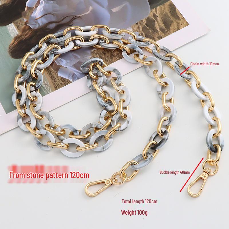 Acrylic Clip Aluminum Chain Crossbody Bag - Little Fragrance Style