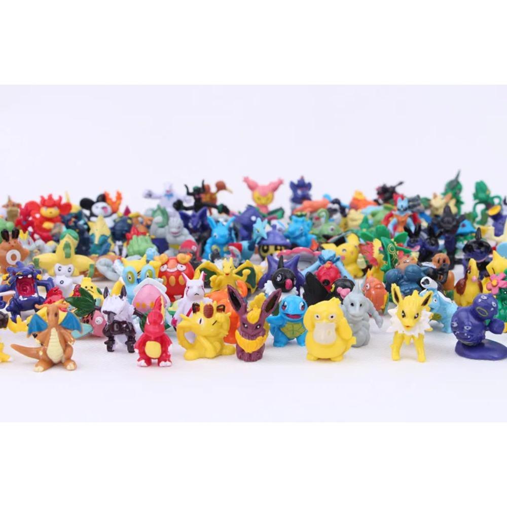 144pcs Pikachu Action Figure Toys Mini Figures Model Toy Pikachu Anime Doll Birthday Christmas Gifts Figurines Twisted Models