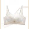 Summer Breathable Bra Women's Hole Cup Adjustable Lace Bra Gathered and Gathered Accessory Bra No Steel Ring Bra