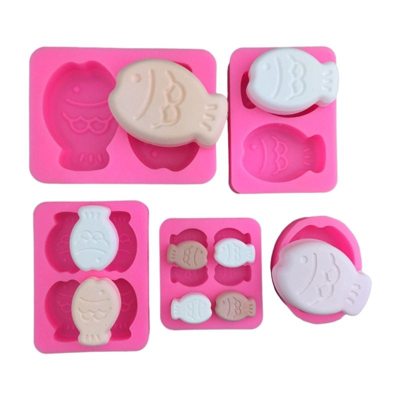 Silicone Candy Molds Baking Supplies Chocolate Molds Fish Shape Cake Decorating Tool Baking Molds DIY Fondant Molds