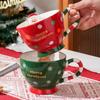 Gingerbread Man Coffee Cup, Christmas Mug, Creative Cartoon Cute Ceramic Mug Christmas Gift, Holiday Gift