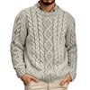 Fashionable Casual Round Neck Pullover Long Sleeved Men's Knitted Sweater