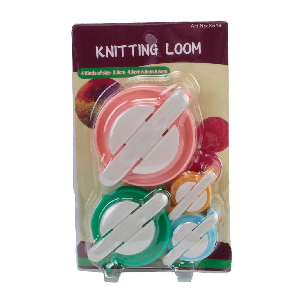 Zhaoyao Pompom Makers Pom Poms Maker Tool Set DIY Fluff Ball for DIY Wool Yarn Knitting Craft Project with Cutter Scissors