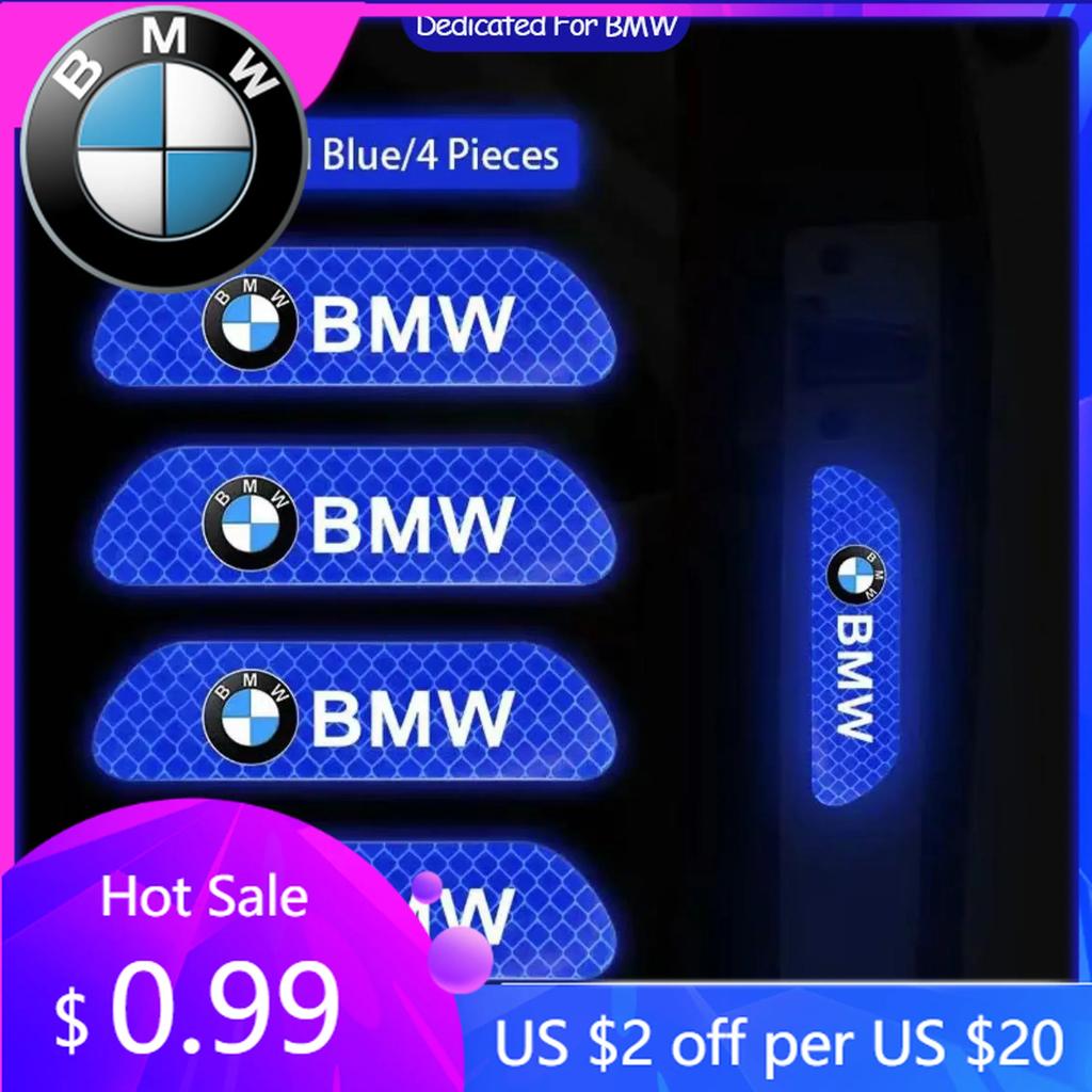 LGFHR1 2026 Car Sticker 4PCS Car Door Sticker Safety Warning Reflective Mark For BMW Performance X3 X1 X2 X4 X5 X6 E30 E34 E53 E61 E62