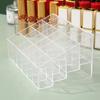 24-Compartment Art Supply Organizer Acrylic Divided Storage Box Holds crayons, brushes, and other items