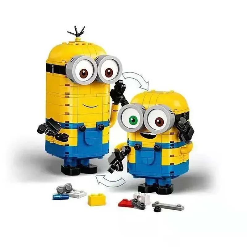 Toys Despicable Me Mini Cute Play Puzzle Built Minion Building Block Brick Compatible 75551 DIY Model Decorations Kids Gift