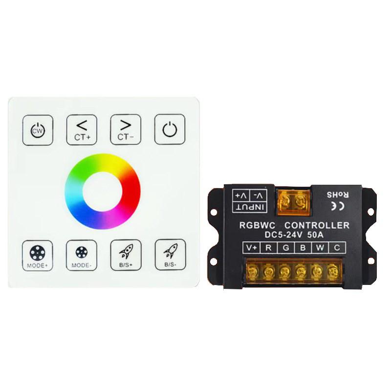 High Power 30A LED Strip Light RF Touch Panel RGB Controller (12V-24V)