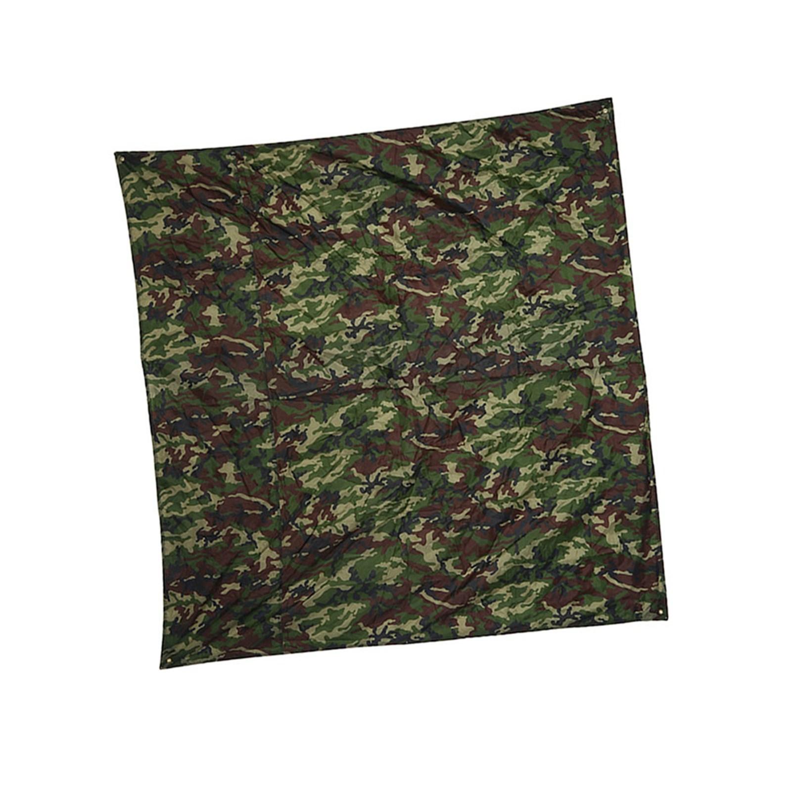

3*2.9m Portable Camping Awning Anti-UV Rainproof Outdoor Canopy Nylon Cloth Sleeping Mat камуфляжний
