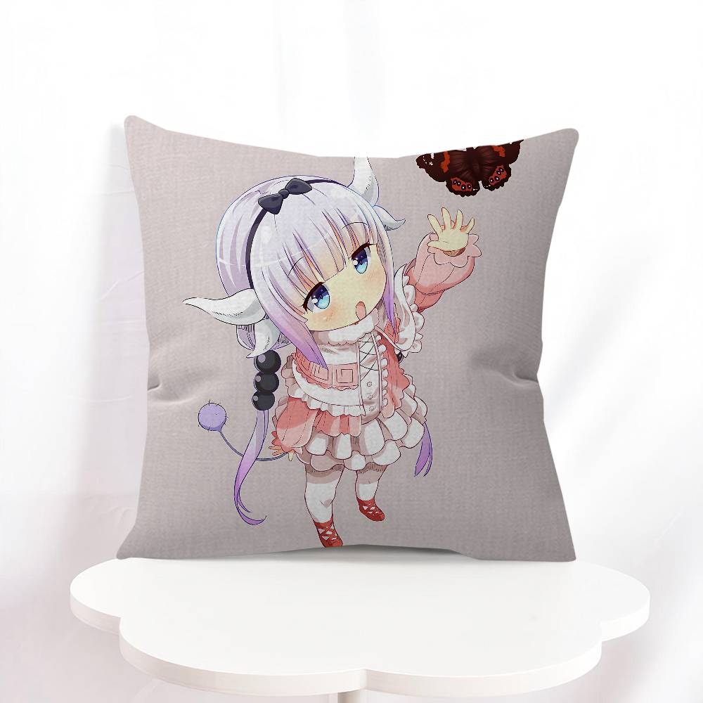 K-Kanna Kamui Cartoon Pillow Cover For Bedroom Room And Living Room Sofa Decorative Cushion Cover