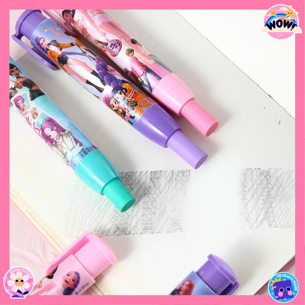 Witch Hunting Squad Press Eraser K-POP Pen Type Correction Eraser High Beauty Elementary School Stationery