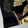 Black Gold 2026 New Year Banner Firework Balloons Glitter Pink Party Backdrop Celebrate Polyester Photography Backdrop