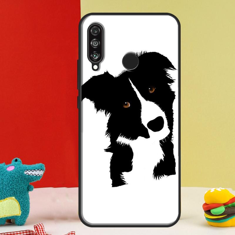 Cartoon Border Collie For Huawei Nova 12i 12s 11i 5T 9 10 SE Y91 Y90 Y60 Y70 Y72 Y61 P60 Pro P20 P40 P30 Lite Case
