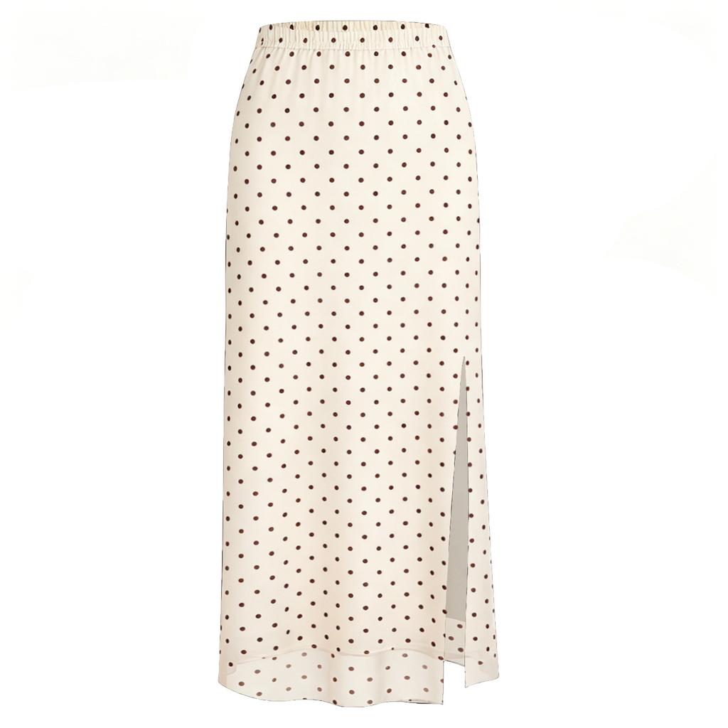Jupes Longues Décontractées à Maille fendue taille haute sexy d'été pour femmes Tendance Y2K Midi Boho Florales Bodycon Tenues