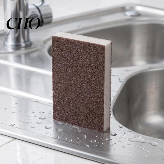 Household Cleaning Scrubber Sponge Multi-Functional Scrub Pad Kitchen Pots Stoves Bathroom Heavy-duty Tiles Shoe Stains Rust Removal Physical Grinding