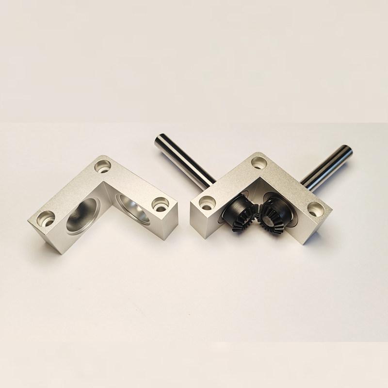 90 Degree Right Angle Gearbox 1:1 Ratio with 8mm/10mm Shaft,Mini Bevel Gear Transmission Box for RC Models DIY Machinery