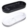 Marbling Bathroom Dresser Vanity Tray Plate Holder Organizer Rectangular