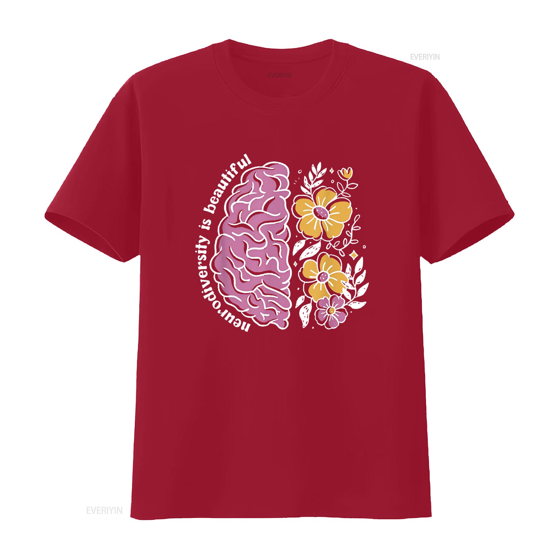 Neurodiversity Is Beautiful Autism Neurodivergent T Shirt vintage Washed designer clothes Soft fashion Comfortable S