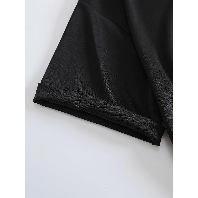 European Size European Size Carnaval Cartoon & Letter Casual T-Shirt, Crew Neck Short Sleeves Slight Stretch Sports Tee, Women's Activewear