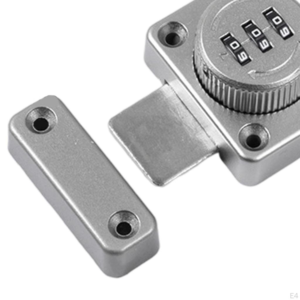 Knob Twist Hasp Lock Keyless Security for Cabinets And Doors with Combination