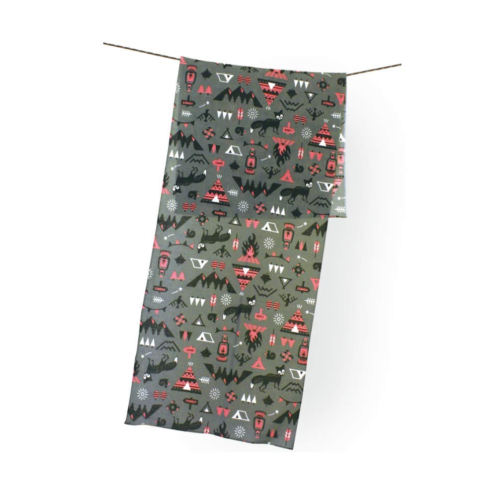 Maeda Senko ANDRIAS Outdoor Tenugui Gray 100cm X 34cm (Giant Salamander) (Tenugui) "Camp" Size Approx.