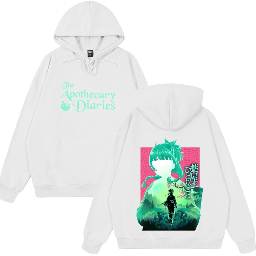 Anime The Apothecary Diaries Print Hoodie Unisex Mode Sweatshirts Langarm Locker Lässig Vintage Übergroß Pullover