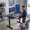 Electric Standing Desk Height Adjustable 120 X 60cm, Black