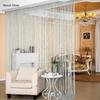 1x2m String Curtain Shiny Tassel Line Curtains Window Door Divider Drape for Home Living Room Cafe interior Decorations Valance
