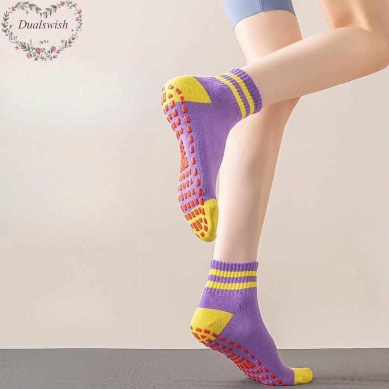 Summer Thin Style Women's Anti Slip Breathable Yoga Socks Indoor Sports Dance Yoga Pilates Socks