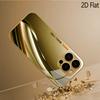 Golden StreamlinePatterned Tempered Glass Design for iPhone16 17 ProMax 1514 1312 11ProMax Phone Case Camera Cover Shockproof Ha