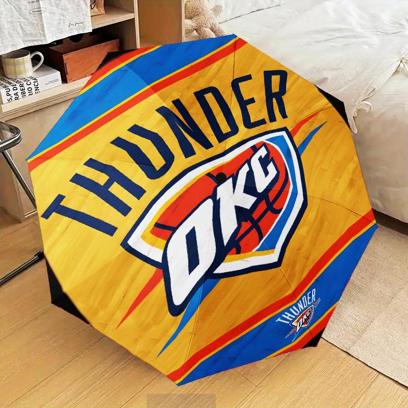 Thunder OKC Basketball Umbrella Folding umbrella, automatic umbrella 8-Frame for Travel, camping Use Gift for Halloween Christmas