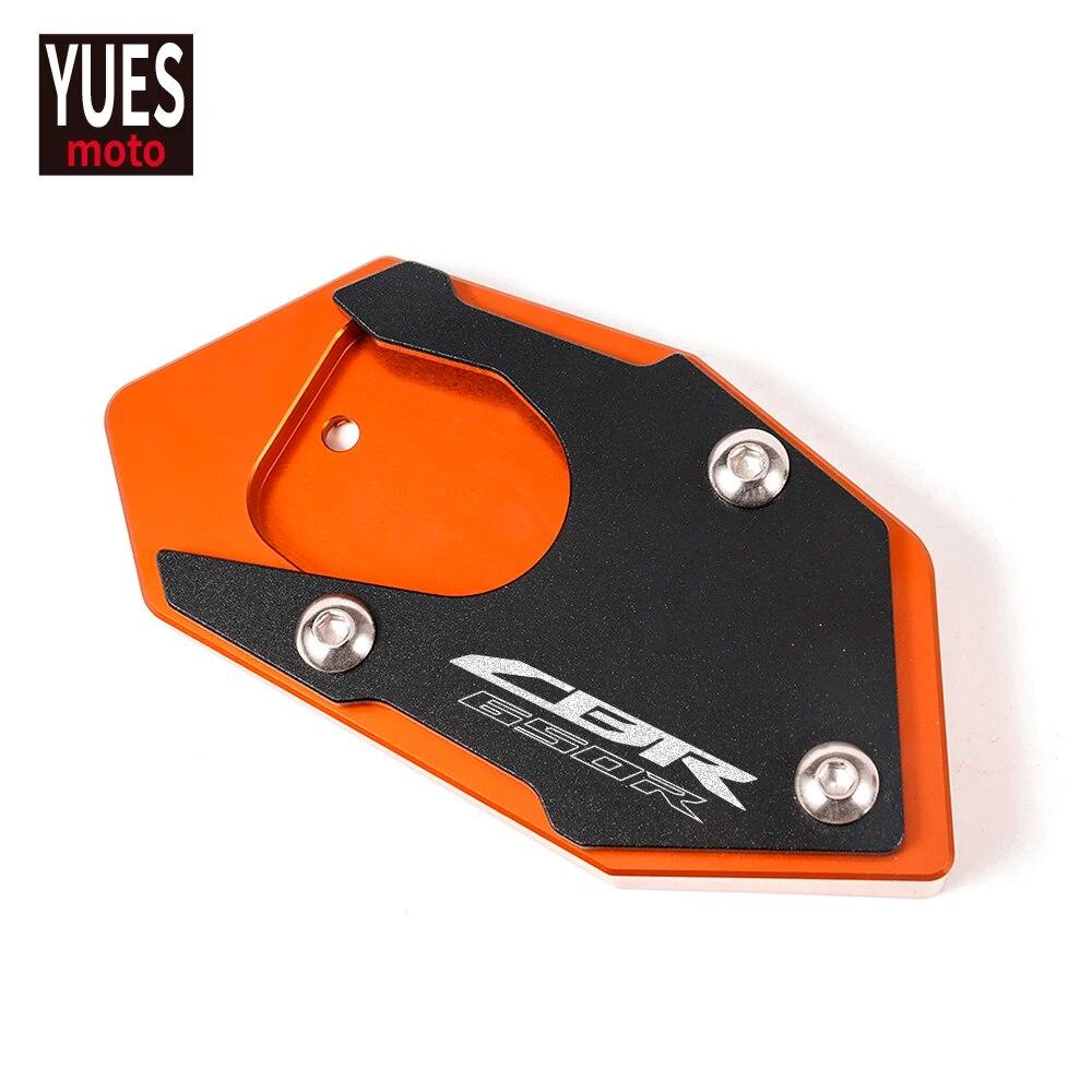 Motorcycle Accessorie CNC Aluminum Side Stand Pad Enlargement Plate Kickstand Extension for HONDA CBR650R CB650R