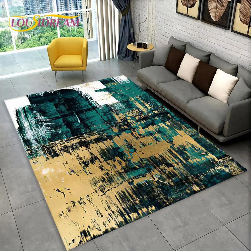 3D Abstract Modern Geometric Illusion Area Rug,Carpet Rug for Living Room Bedroom Sofa Doormat Decor,Kid Game Non-slip Floor Mat