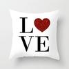 Valentine'S Day Series Patterns Throw Pillow Cover With Short Plush Print For Living Room Sofa Decoration Cushion Cover
