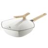 CateMaker Maple Leaf Series Non-stick Hexagonal Wok