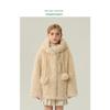Children's Fur Coat 2025 Autumn and Winter New Style Girls' Korean Fleece Cardigan Little Girl's Furry Coat with Pom-Poms