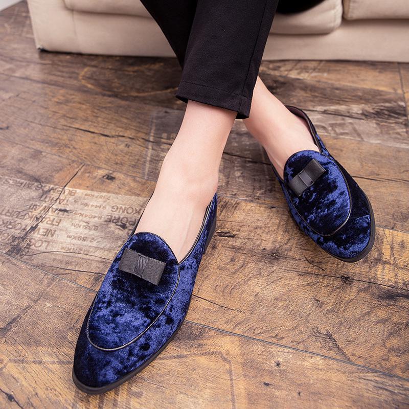 Men's Autumn British Style Slip-on Loafers: No-Tie Casual Leather Shoes for Hairdressers