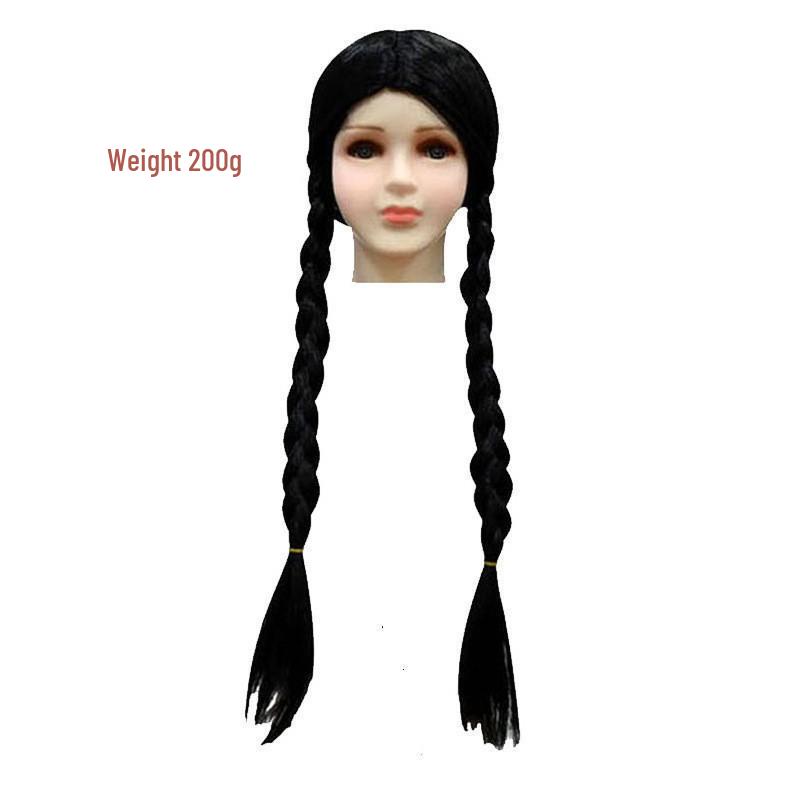 Child's Wednesday Addams Costume Set: Dress, Crown, & Necklace