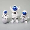 1-4PCS Astronaut Figure Toy Desktop Ornaments Resin Outer Space Birthday Cake Dolls Spaceman Model for Kids Funny Gift
